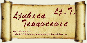 Ljubica Tepavčević vizit kartica